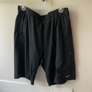Black Nike Men’s Drawstring Athletic Shorts Black with Pockets